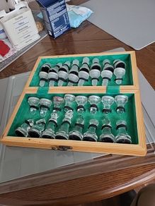 Chess set glass