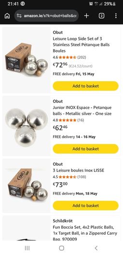 Obut Balls Boules  - Petanqui Balls