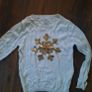 Christmas jumper Snowflake girls size 4 years Image 3