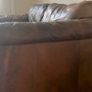 DFS leather two seater sofa / couch Image 3