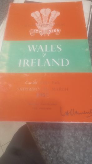 Rare Irish Rugby Programmes