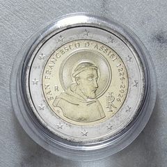 (3 for 10 Mix and Match) Italy 2 Euro Base Metals Uncirculated Coin 2026 - Saint Francis of Assisi