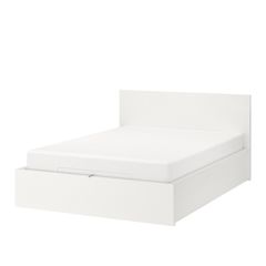White Ikea Malm ottoman double bed