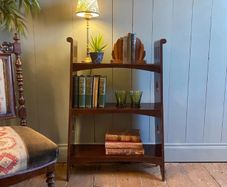 Mahogany bookcase / hobby shelf
