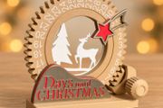 Days Until Christmas Countdown with Working Gear 3D