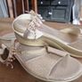 gold ladies sandals Image 2