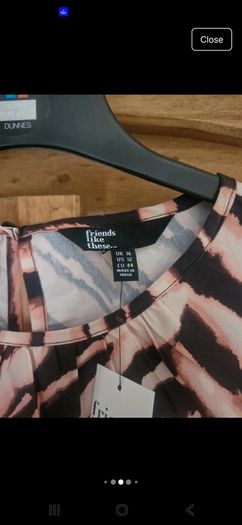 BNWT Brown Animal Print Dress by Friends Like These. Size 16