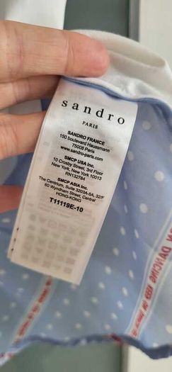 SANDRO 'Keep on Dancing' Back Details Sz 12UK - Rrp 99 (New)