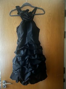 Black designer cocktail dress - UK size 8-10