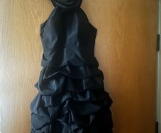 Black designer cocktail dress - UK size 8-10