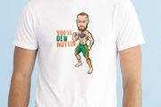 Conor Mcgregor clip art printed t-shirt TEE TOP SHIRT