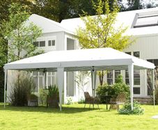 Large outdoor gazebo 6 x 3m