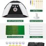 10x7ft Golf Practice Net for Backyard Driving with Triple Turf Mat 10 Practice Balls Image 2