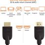 High-Speed HDMI 2.0 Cable, Supports 3D Formats and with Audio Return Channel, 1.8 m Image 4