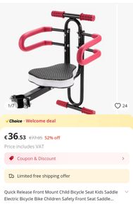 bike child seat