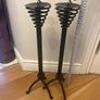 Pair of Wrought Iron Candle Holders Image 4