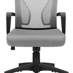 Office Chair Mesh Chair Ergonomic, Computer Chair Adjustable Seat Height with Back Support and Arms, Desk Chair Comfy, Study Chair for Home, Office and Executive Max 125KG (FREE POSTAGE)