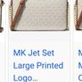 Michael Kors Jet Set Large Logo Crossbody Bag - Vanilla - BNWT RRP 295 Image 2