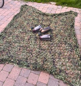 3 Duck Decoys and Camouflage Net