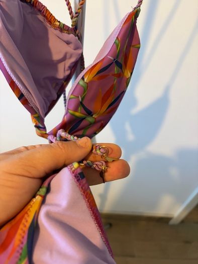 Verandah Swimwear Set  Birds of Paradise Lilac Size L (NEW WITH TAGS)