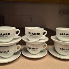 Cappuccino Cups & Saucers Porcelain set X 6