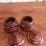 Hand Made Painted Coco Wood Box x 2 Image 3
