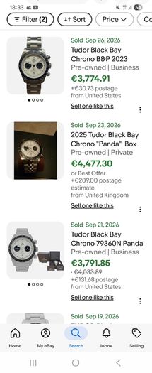 Tudor Black Bay Panda