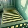 Grey single bed Image 5