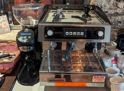 Ggmgastro Marina Espresso Machine with Coffee Bean Grinder