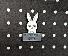 Funny enamel pin