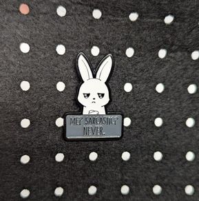 Funny enamel pin