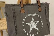 Canvas Tote Bag Grey - Brand New