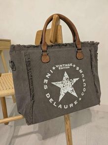Canvas Tote Bag Grey - Brand New
