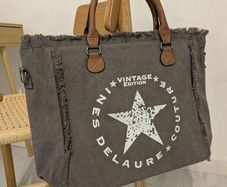 Canvas Tote Bag Grey - Brand New