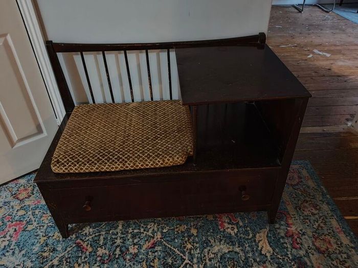 Chippy Heath Mid Century Telephone Seat