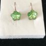 sterling silver peridot earrings Image 2