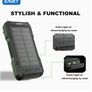 10000mAh Solar Portable Power Bank with Hand Crank Generator, SOS Distress Signal Light & Dual Super Bright Flashlights Image 10