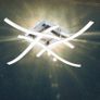 LED Ceiling Light, Elegant Curved Design 4 Built-in LED Boards, 28W Cool White Light 6000K,Modern Ceiling Fixture for Living Rooms, Kitchen Hallway and Bedroom,2000 Lumens Image 2