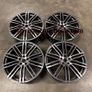 21" Inch Porsche Macan Turbo Style Wheels Gunmetal polished 5x112 66.6 Image 8