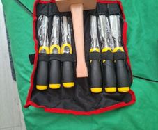 6 piece chisel set with mallet