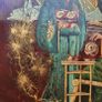 Pair of Japanese wooden wall plaques Image 3