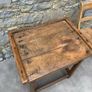 Solid oak French Provincial Farmhouse Side Table. Image 3