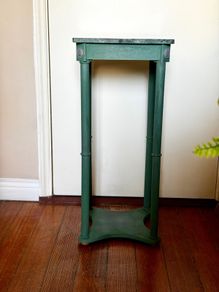 Green Stand with Marble Top