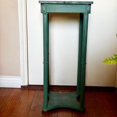 Green Stand with Marble Top