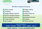 Gardening maintenance & pressure washing services & rubbish removal