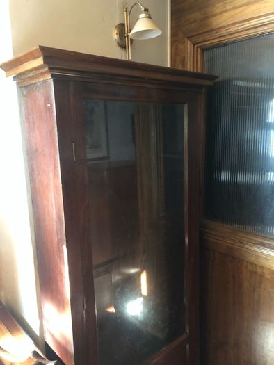 Mahogany gun cabinet