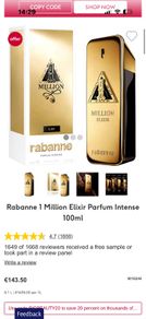 Paco Rabanne 1Million Elixir 100ml for him