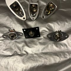 Jack Plate Socket for Fender Stratocaster  Telecaster Gibson les Paul  Style Guitar Ibanez Jackson esp charvel PRS Other Guitar and Bass electric guitar parts accessories