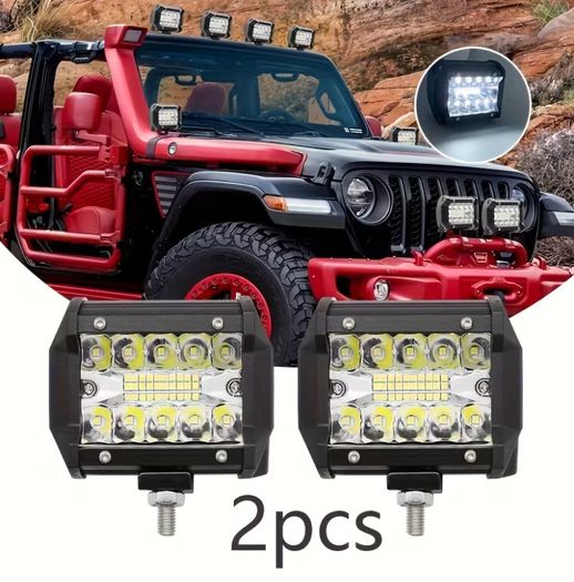 2pcs 10.16cm Automobile Light Bar 12V High-Brightness Combination Light 20LED Ultra-Bright Lighting