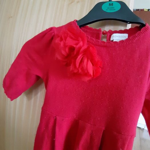 Christmas red dress Monsoon 3 years